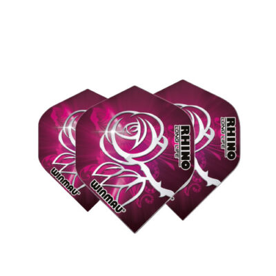 Flights Winmau Rhino pink flower