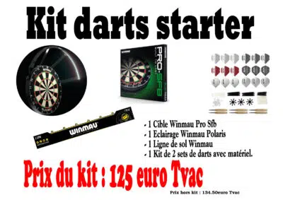 Kit starter (Cible eclairage ligne et flechettes)